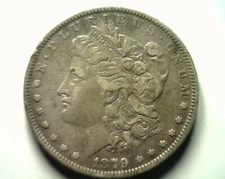 1879-O O/O HORIZONTAL VAM 4 TOP 100 MORGAN DOLLAR EXTRA FINE XF EXTREMELY FINE