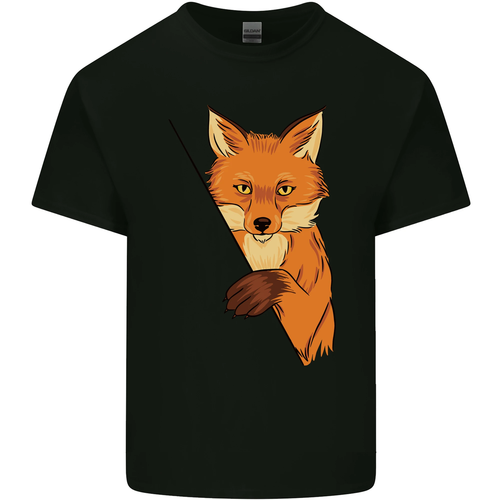An Orange Fox Illustration Kids T-Shirt Boys Girls