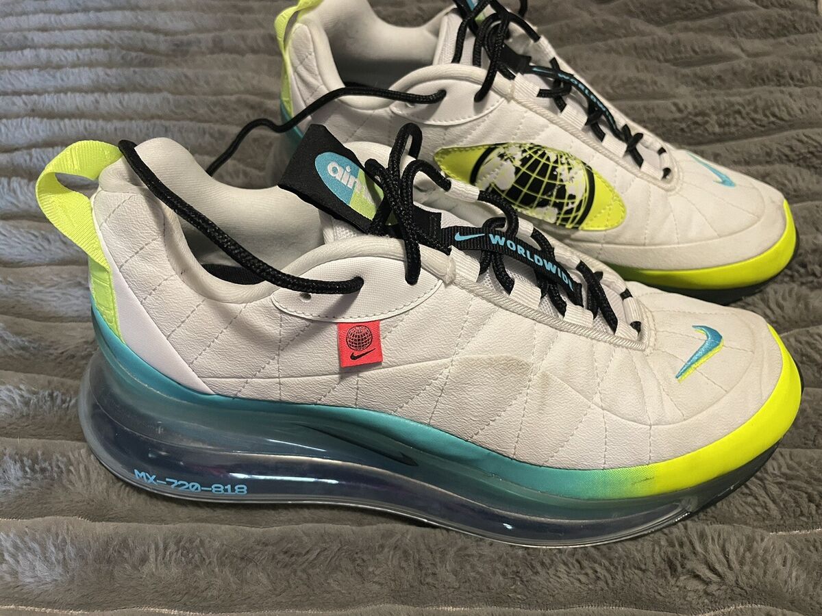 Nike Air MX 720-818 Worldwide Pack White-Volt Sneakers Men's Nike Air MX 720-818 Worldwide Pack White-Volt Sneakers Men's