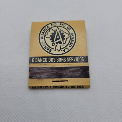 Banco Do Rio De Janiero Matchbook Match Box Vintage Matches 