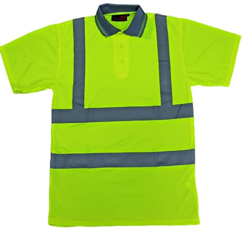Hi Vis Viz Visibility Short Sleeve Safety Work T-Shirt Size S - 4XL - Picture 3 of 5