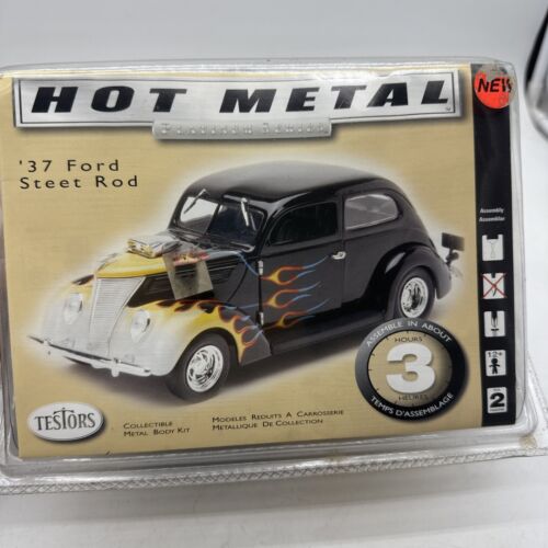 TESTORS 1/24 Ultra Detail Platinum 1937 Ford Custom Diecast Kit NEW in Box - Picture 4 of 6