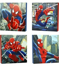 Marvel Spider Man Canvas Wall Art 4-Piece 