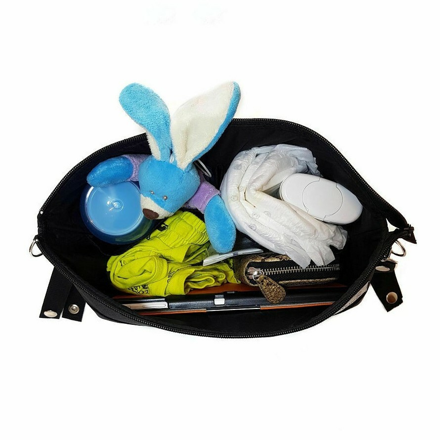 Organizer borsa passeggino universale jeans foto 4