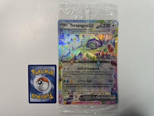 EU Exclusive Terapagos EX 128/142 Stellar Crown Stamped JUMBO Promo SEALED