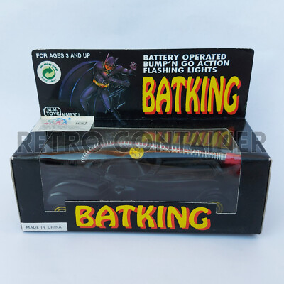 VINTAGE BATMAN BATMOBILE BATKING Taiwan Knock Off Corgi ERTL Car Globe
