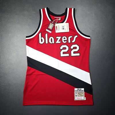 100% Authentic Clyde Drexler Mitchell Ness 83 84 Trail Blazers