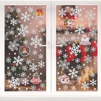 Schneeflocken Aufkleber Fensterdekoration Winter Pvc Statisch Haftend
