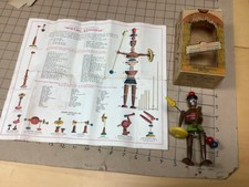 Vintage WOODEN MISTAH ETHIOPIA makes 300 toys Garner products in box w inst.