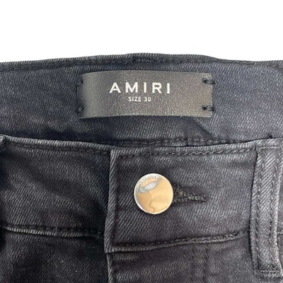 Jeans AMIRI X Playboy Taille 32 - Noir Avec Logo Brodé - Coupe Skinny - Très Bon état - Authentique