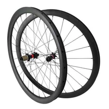 Carbon Road Disc Brake Wheelset Clincher Tubeless 700c Novatec Hubs HG XDR 24H
