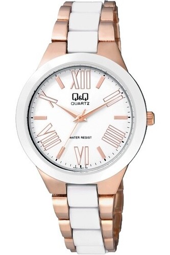 MARY QUANT x Q&Q SmileSolar wristwatch Women's white limited