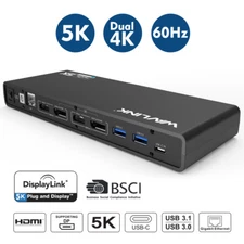 Laptop Docking Station USB-C Dock Multi Display 4xHDMI/3xHDMI/2xHDMI 65W PD RJ45