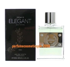 NIB ELEGANT POUR HOMME by JOHAN B FOR MEN 3.4 OZ / 100 ML EAU DE TOILETTE SPRAY