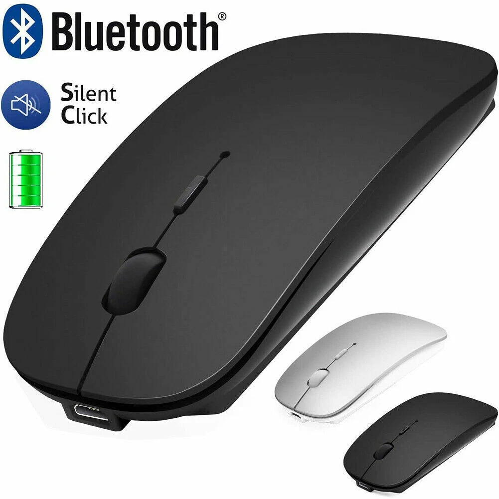 2,4 GHz et souris Bluetooth, souris sans fil rechargeable pour Samsung  Smart TV Bluetooth souris sans fil pour ordinateur portable/PC/Mac/iPad