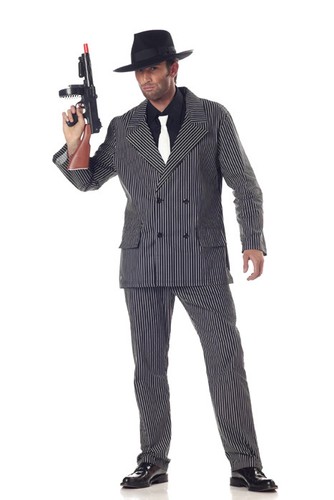 CARNEVALE COSTUME VESTITO GANGSTER GALANTUOMO 01028 UOMO M | eBay