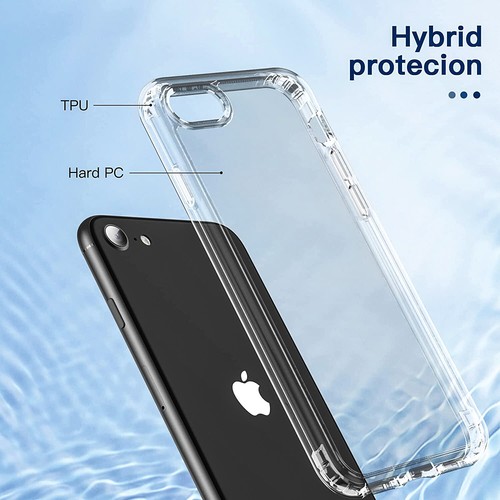 Funda para teléfono iPhone SE/XR/8 Plus/7/Xs Max/6s/Funda a prueba de golpes + Vidrio templado - Imagen 13 de 35