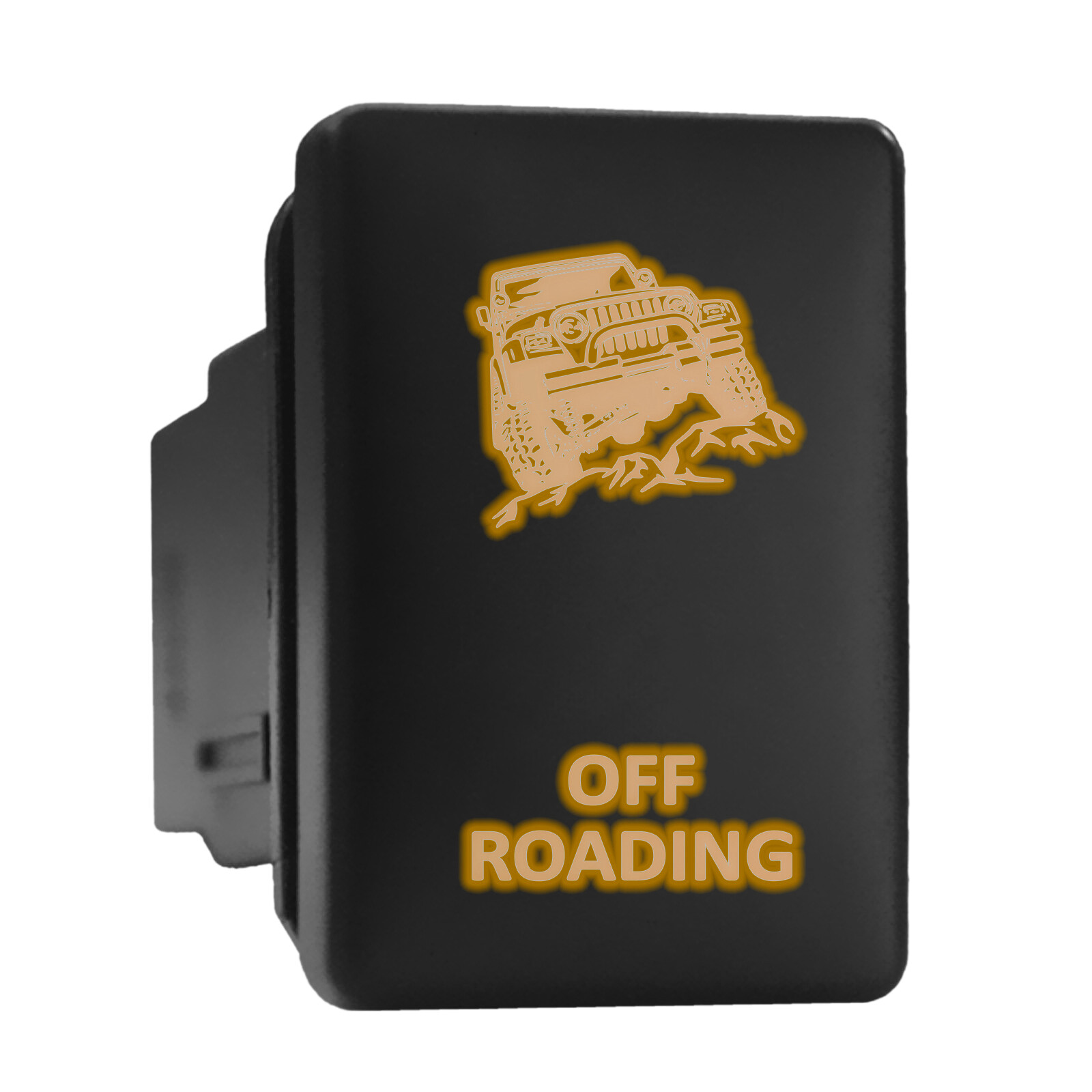 Off-Road Orange Backlit Short Push Switch 1.28