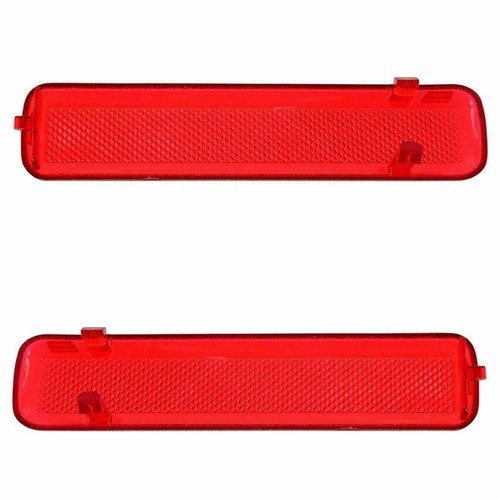 Rear Door Panel Red Courtesy Light Lens Set LH & RH for 03-06 Chevy GMC Cadillac - Picture 4 of 4