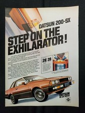 DATSUN 200 SX Nissan 1981 1982 1983 1980 magazine vintage publicité import classique