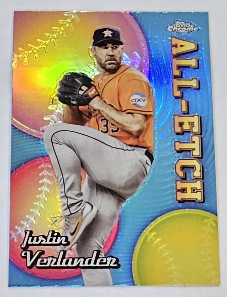 2024 Topps Chrome Baseball Card Justin Verlander All ETCH #CAE-12