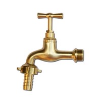 Wasserhahn Absperrhahn Kugelhahn 1/2 Zoll Auslaufhahn Garten Messing BewäSserung