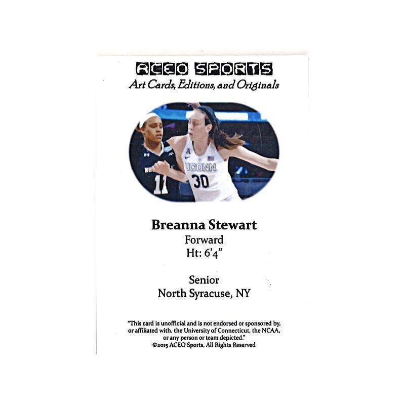Breanna Stewart Autographed 2015 ACEO Sports Trading Card (CX Auth) eBay