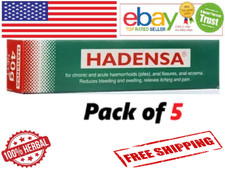 5X HADENSA Ointment 40g Each Piles Fissures Skin Health 100 Natural Free Ship 