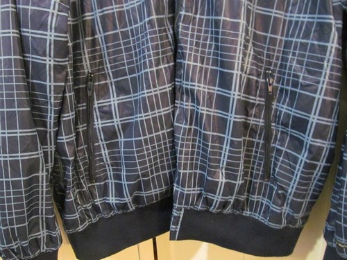 LIVE MECHANICS WELL ESTAB Sz 4XL Mens Windbreaker JACKET / COAT Blue Geometric - Picture 5 of 10