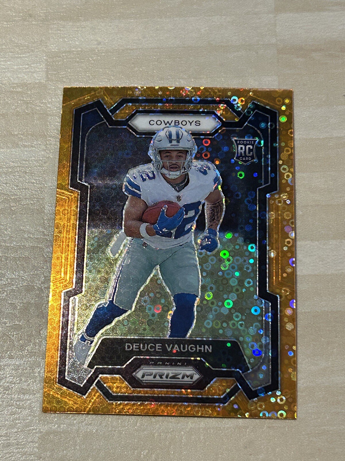 2023 Panini Prizm - Rookies Disco Prizm #324 Deuce Vaughn (RC)
