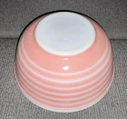 Rare Vintage Pyrex-Pink Rainbow Stripes,Mixing Bowl #403, 2.5 QT-Pink Bar Stripe