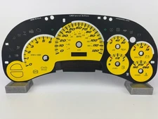 US Speedo Yellow Silverado/Sierra Gauge Face for Clusters 03-05 1500 Gas
