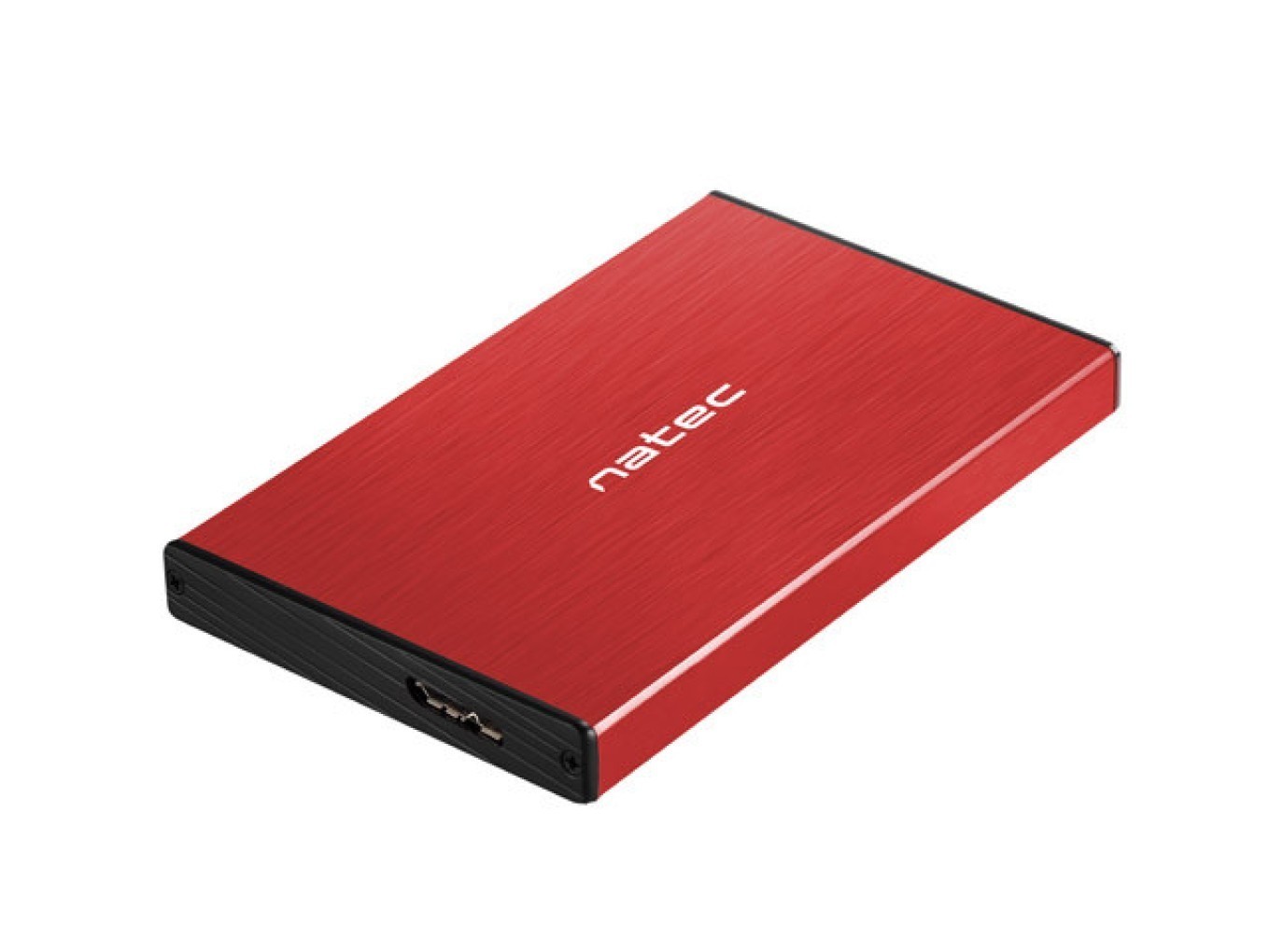Natec Rosso Box Hdd/Ssd Rhino Go 2.5" Alluminio Microusb Sata Iii - Immagine 2