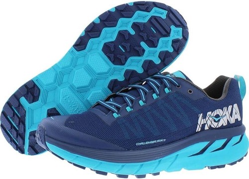 New Women's Hoka One One Challenger ATR 4 Trail Hiking Shoes Size 5-5.5 Blue