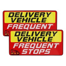 Delivery Driver Car Magnet 9x4 Reflective Frequent Stops Delivery Driver