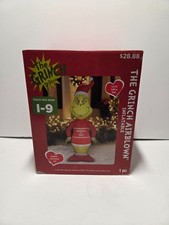 The Grinch Airblown Inflatable Christmas Decor Naughty Or Nice 5.5 Ft LED Light