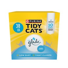 Purina Tidy Cats Clumping Cat Litter Glade Clear Springs 38 lb Lightweight low