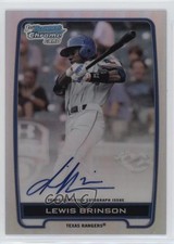 2012 Bowman Draft Chrome Picks Refractor Lewis Brinson #BCA-LB Auto 1u6