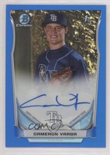 2014 Bowman Draft Chrome Pick Blue Refractor 145/150 Cameron Varga Auto mm8
