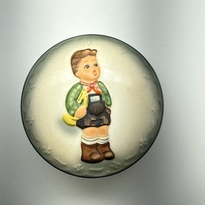 HUMMEL Schmid 1st Annual Hark the Herald Boy-Berta Trinket Box 1984 Excellent!
