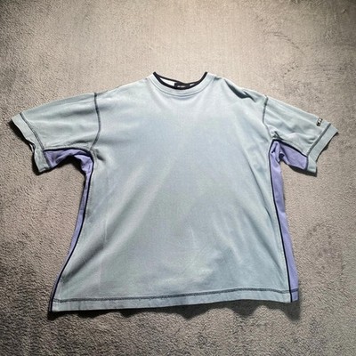Mainstream T-Shirt Herren Extra Large Blau Rundhals Colourblock Freizeit