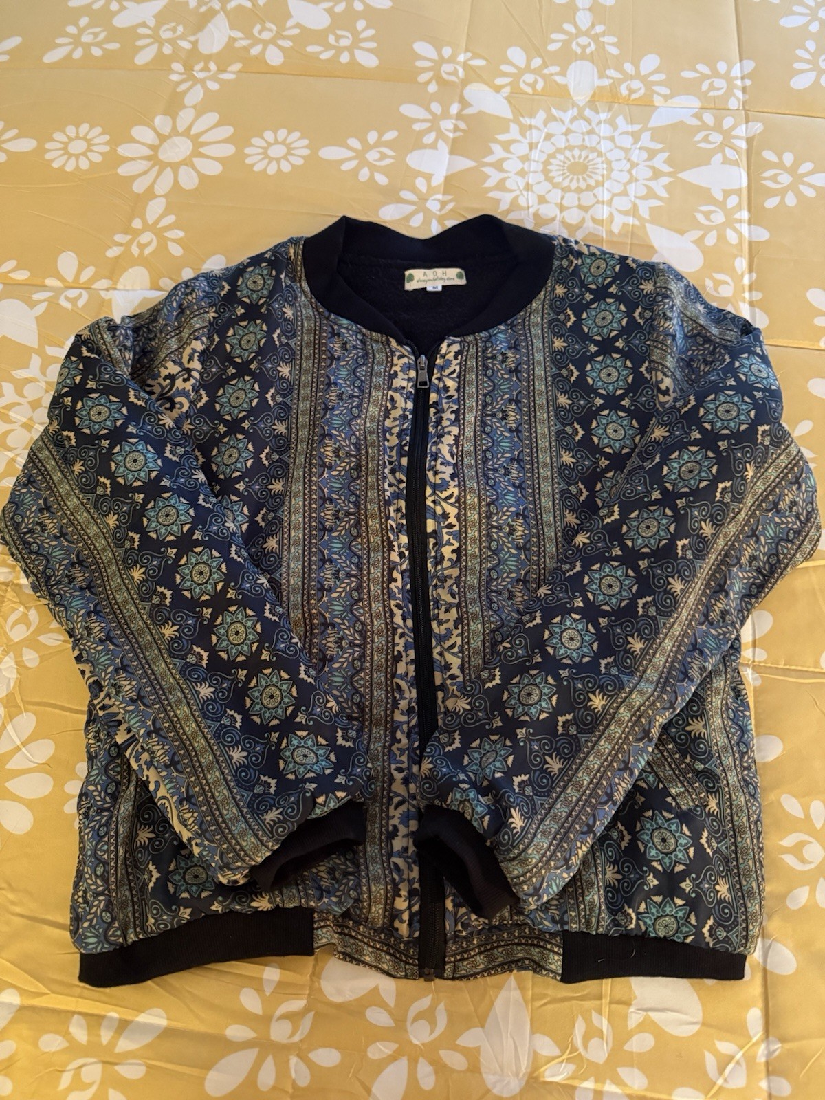 Bomber  Style Zip jacket Fully Lined - image 1