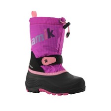Kamik Waterbug 5 Kid's Winter Boots, Pink/Fog, K3