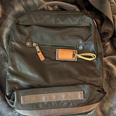 L&P Scharlau Men's Black Medium Backpack Zip Closure Padded Lined Pockets