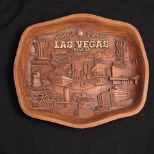 Plateau de service vintage souvenir Las Vegas Strip casino ASMCO plastique moulé