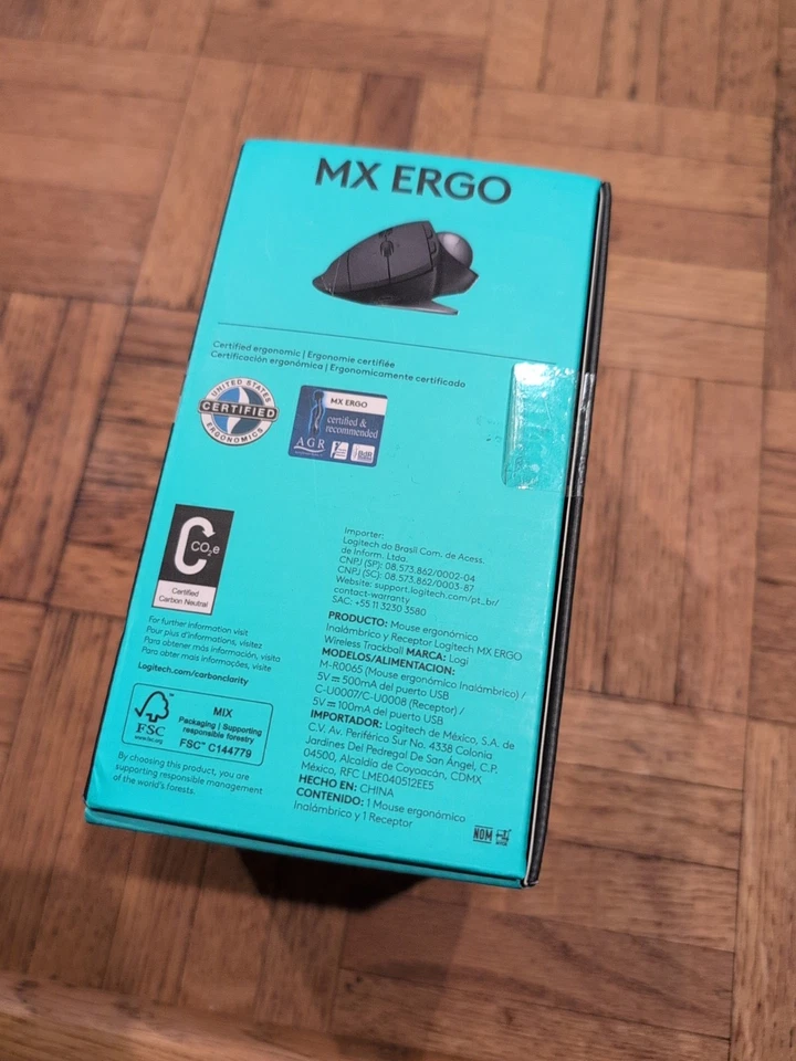 Logitech MX Ergo Advanced Wireless Trackball Mouse 黑色 — 第 3/4 张图片