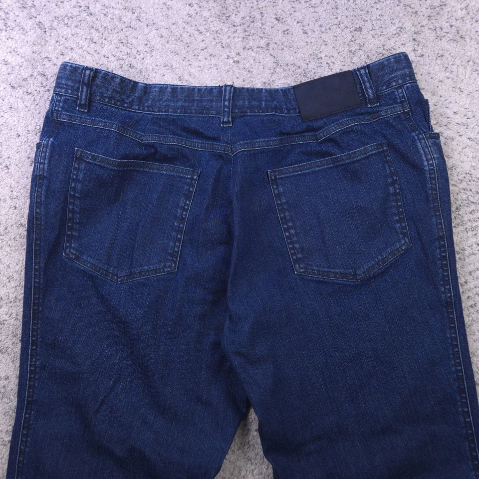 Pantalones de mezclilla Brioni para hombre 39x26,5 Chamonix pierna recta elásticos ajuste cómodo a medida azul Foto 4 de 4