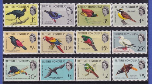 Britisch Honduras (Belize) 1962 Tropische Vögel Mi.-Nr. 164-175 X postfrisch **