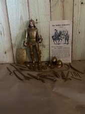 Vintage 1968  Marx Noble Knights Sir Gordon Gold Knight Action Figure & Manuel