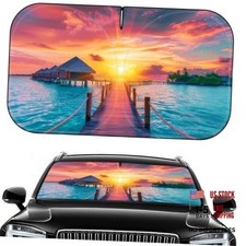 Car Windshield Sun Shade - Foldable Car Sun Shade Windshield for Front Sunset